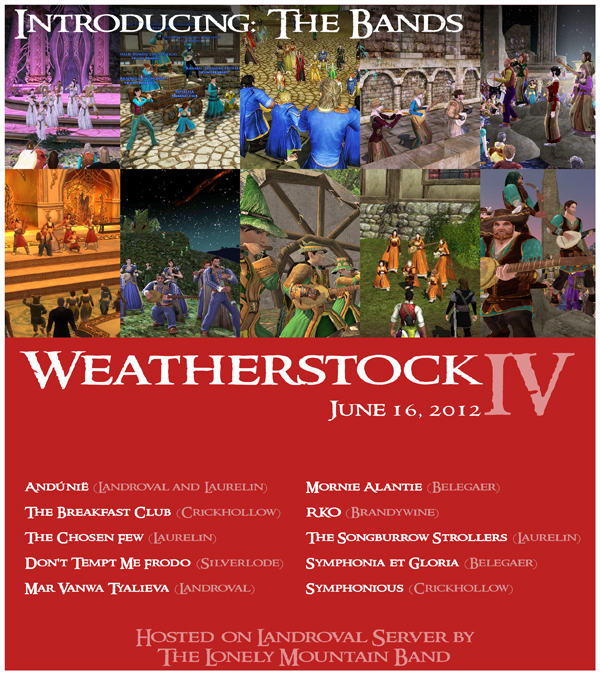 Get Ready For The LOTRO Weatherstock Concert Tomorrow!