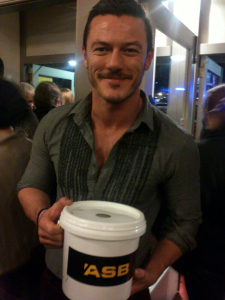 LukeEvans at Ian McKellen's show by Angela Moriarty 