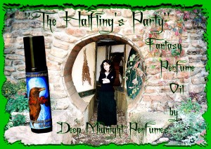 The "Halfling's Party" fragrance is a unique scent with notes of sweet tobacco and apples among other "hobbity" things.