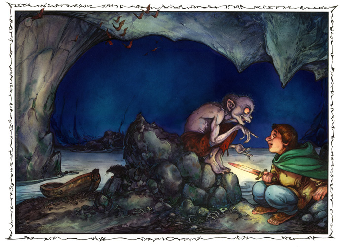 David Wenzel Art 1 Gollum and Bilbo