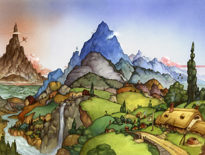 David Wenzel Art Hobbit Panorama