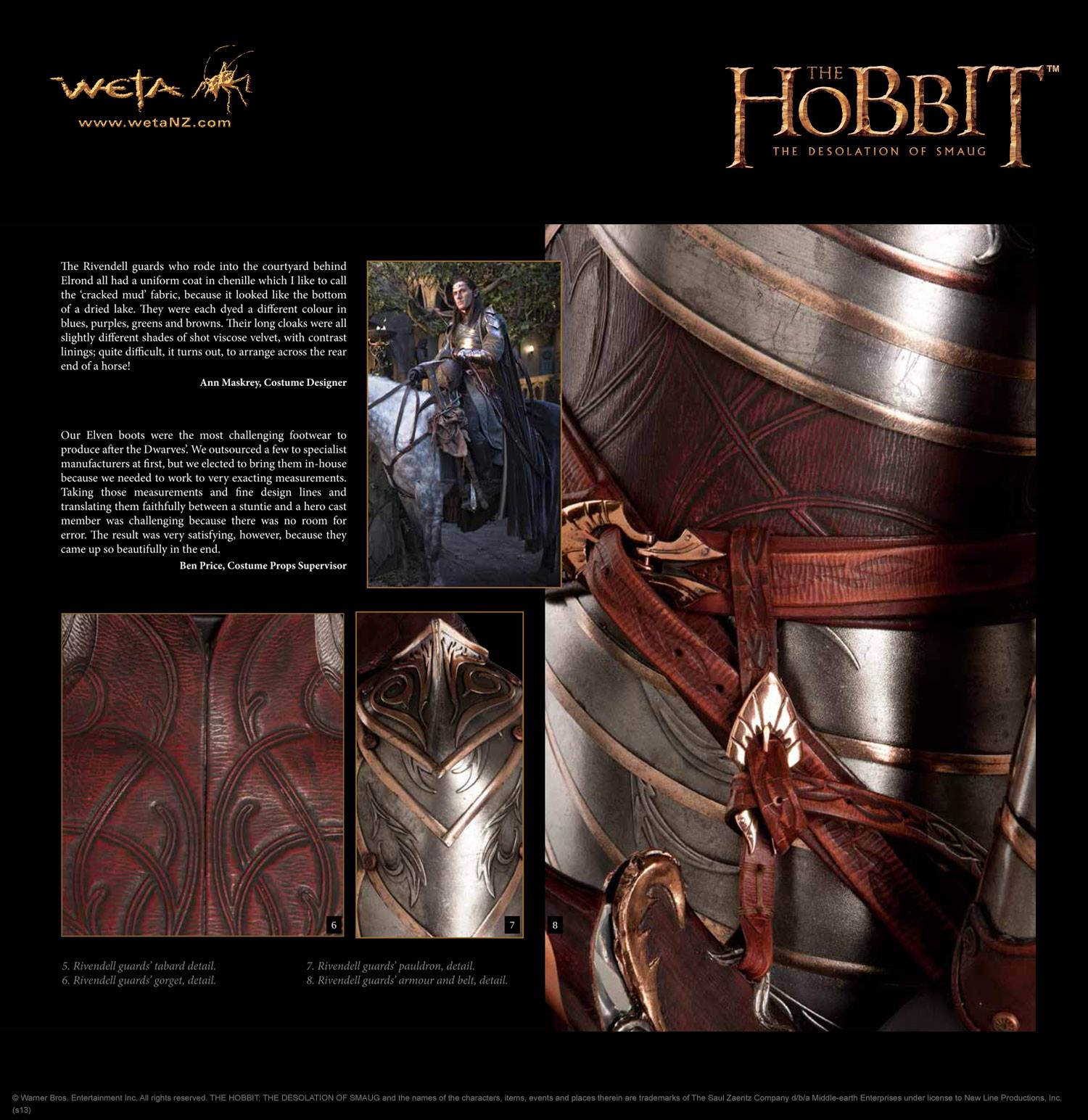 Weta cloaks and daggers rivendell elf armour 2