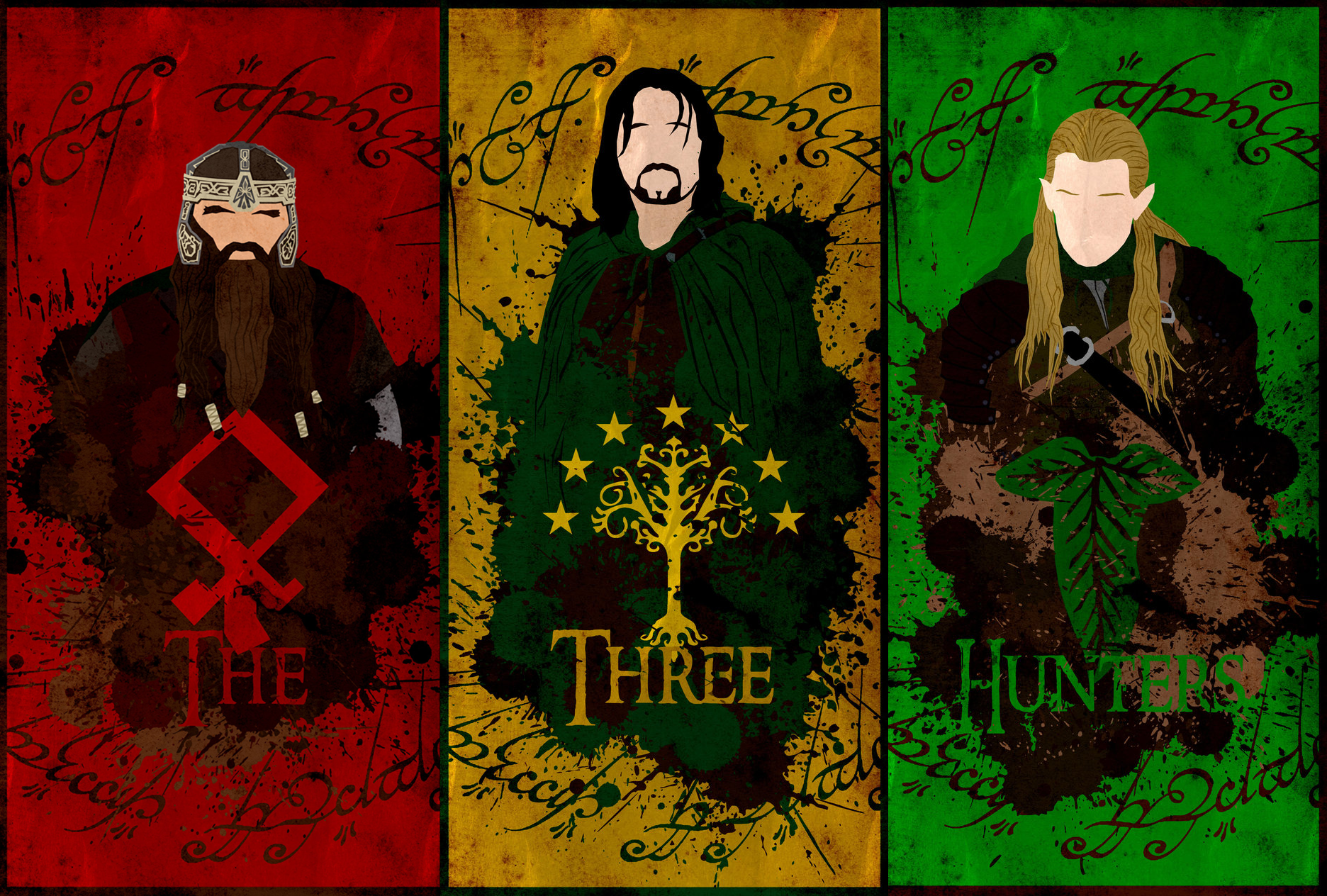 the_three_hunters__minimalist_poster_by_chipsess
